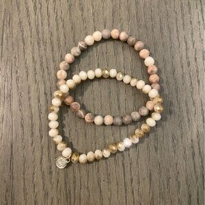 Pink and Gold Lizas Bracelets